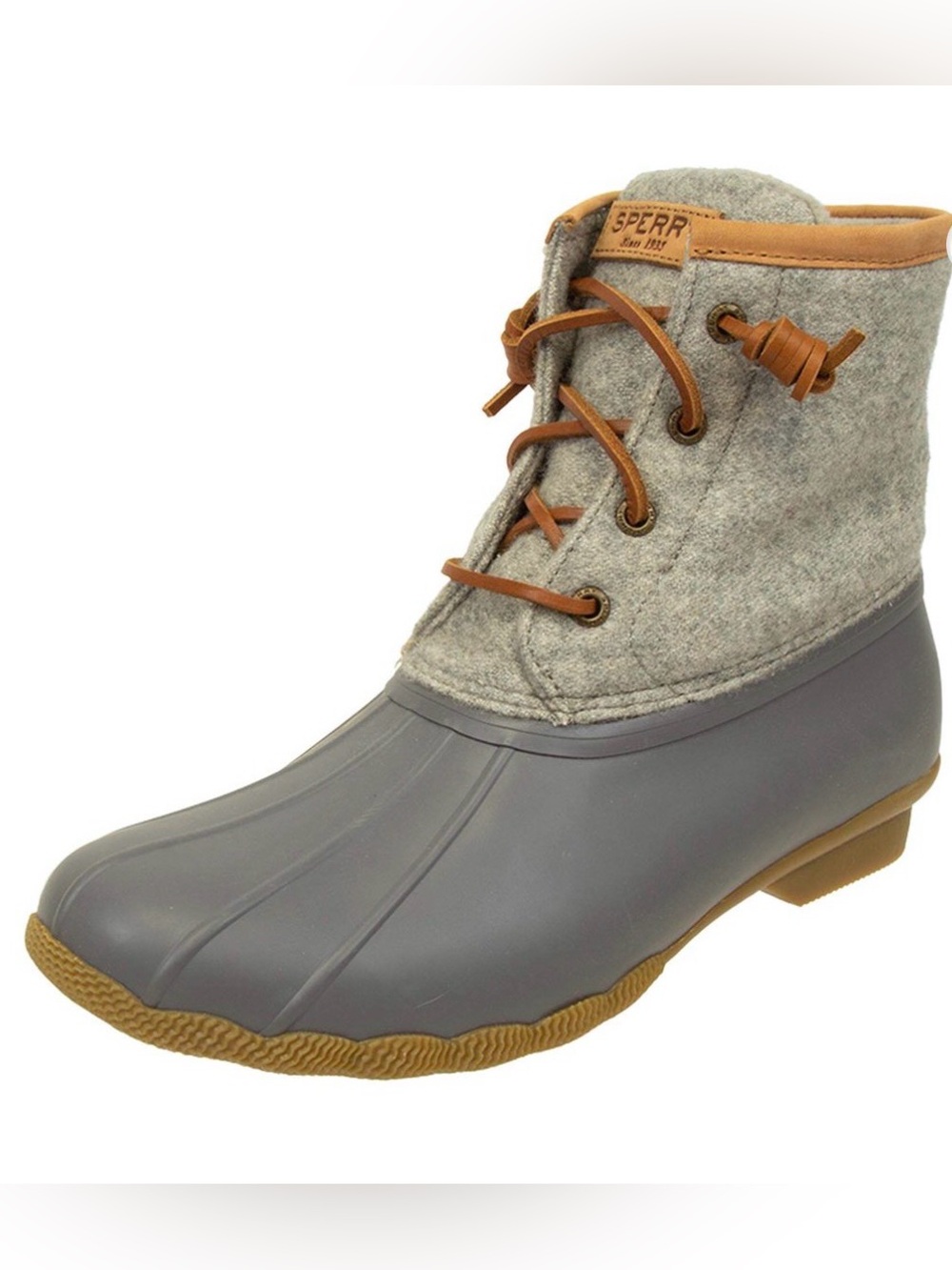 Sperry Saltwater Wool Embossed Duck Boots US 7.5